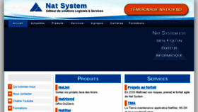 What Natsystem.fr website looked like in 2016 (7 years ago)