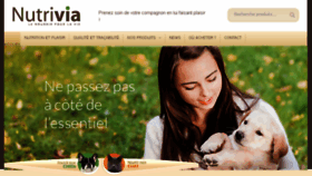 What Nutrivia.fr website looked like in 2016 (8 years ago)