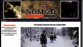 What Nomadhorses.fi website looked like in 2016 (8 years ago)