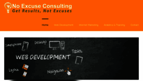 What Noexcuseconsulting.com website looked like in 2016 (8 years ago)