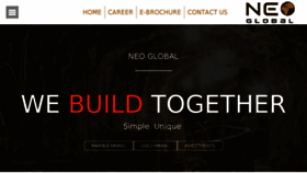 What Neoglobalindustries.com website looked like in 2016 (8 years ago)
