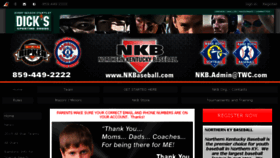What Nkbaseball.com website looked like in 2016 (7 years ago)