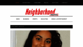 What Ntneighborhoodnews.com website looked like in 2016 (7 years ago)