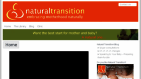 What Naturaltransition.com website looked like in 2016 (7 years ago)