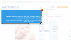 What Nutricia.ro website looked like in 2016 (7 years ago)