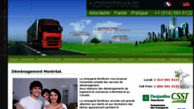 What Nordtrans.ca website looked like in 2016 (7 years ago)