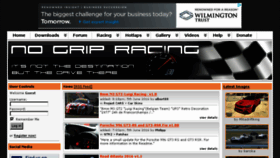 What Nogripracing.com website looked like in 2016 (9 years ago)