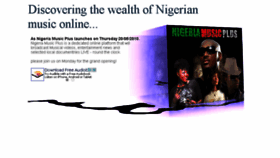 What Nigeriamusicplus.com website looked like in 2016 (7 years ago)