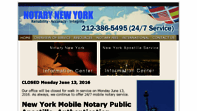What Notary-ny.com website looked like in 2016 (7 years ago)