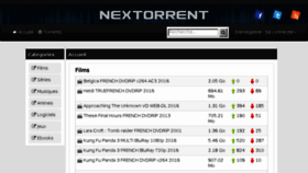 What Nextorrent.com website looked like in 2016 (7 years ago)