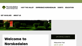 What Norskedalen.org website looked like in 2016 (7 years ago)