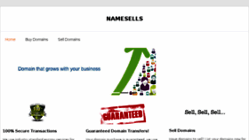 What Namesells.com website looked like in 2016 (7 years ago)