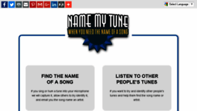 What Namemytune.com website looked like in 2016 (7 years ago)
