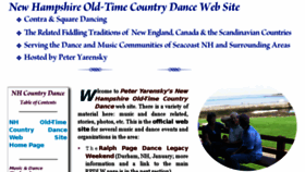 What Nhcountrydance.com website looked like in 2016 (7 years ago)