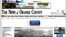 What Newsoforange.com website looked like in 2016 (9 years ago)