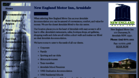 What Newenglandmotorinn.com.au website looked like in 2016 (7 years ago)