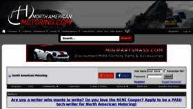 What Northamericanmotoring.com website looked like in 2016 (7 years ago)