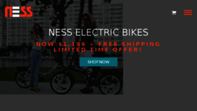 What Nessbikes.com website looked like in 2016 (7 years ago)