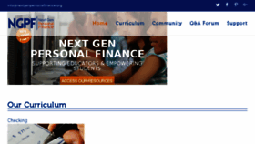 What Nextgenpersonalfinance.org website looked like in 2016 (7 years ago)