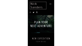 What Nicksanders.com website looked like in 2016 (7 years ago)