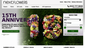 What Nextflowers.co.uk website looked like in 2016 (7 years ago)