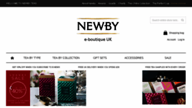 What Newbyteas.co.uk website looked like in 2016 (7 years ago)