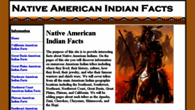 What Native-american-indian-facts.com website looked like in 2016 (7 years ago)