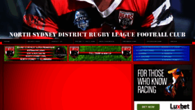 What Northsydneybears.com.au website looked like in 2016 (8 years ago)