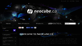 What Neocube.ca website looked like in 2016 (7 years ago)