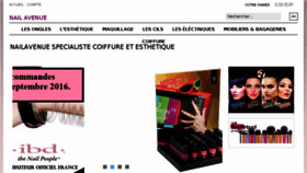 What Nailavenue.fr website looked like in 2016 (7 years ago)