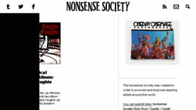 What Nonsensesociety.com website looked like in 2016 (7 years ago)