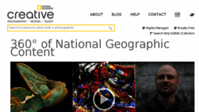 What Nationalgeographicstock.com website looked like in 2016 (7 years ago)
