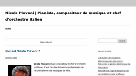 What Nicolapiovani.net website looked like in 2016 (9 years ago)