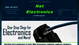 What Netelectron.com website looked like in 2016 (7 years ago)