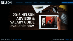 What Nelsonjobs.com website looked like in 2016 (7 years ago)