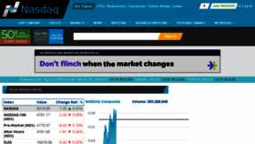 What Nasdaq.com website looked like in 2016 (7 years ago)