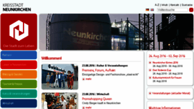 What Neunkirchen.de website looked like in 2016 (7 years ago)