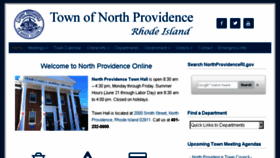 What Northprovidenceri.gov website looked like in 2016 (7 years ago)