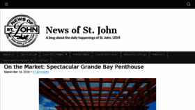 What Newsofstjohn.com website looked like in 2016 (7 years ago)