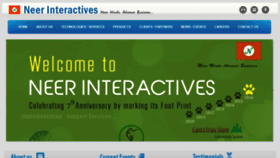 What Neerinteractives.com website looked like in 2016 (7 years ago)