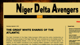 What Nigerdeltaavengers.org website looked like in 2016 (7 years ago)