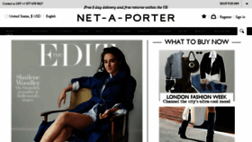 What Netaporter.com website looked like in 2016 (7 years ago)