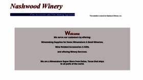 What Nashwoodwinery.com website looked like in 2016 (7 years ago)