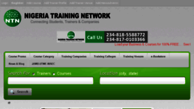 What Nigeriatrainingnetwork.com website looked like in 2016 (7 years ago)