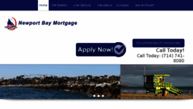 What Newportbaymortgage.com website looked like in 2016 (7 years ago)