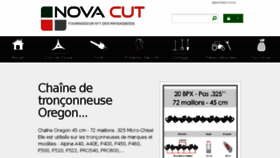 What Novacut.fr website looked like in 2016 (7 years ago)