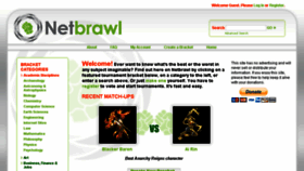 What Netbrawl.com website looked like in 2016 (7 years ago)