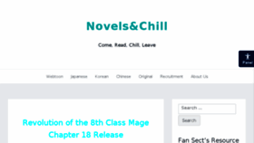 What Novelsnchill.com website looked like in 2016 (7 years ago)