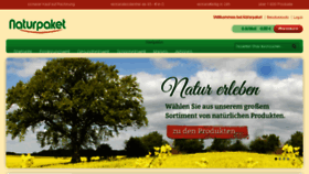 What Naturpaket.de website looked like in 2016 (7 years ago)