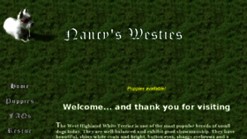 What Nancys-westies.com website looked like in 2016 (7 years ago)